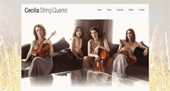 Desktop Screenshot of ceciliastringquartet.com