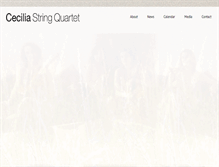 Tablet Screenshot of ceciliastringquartet.com